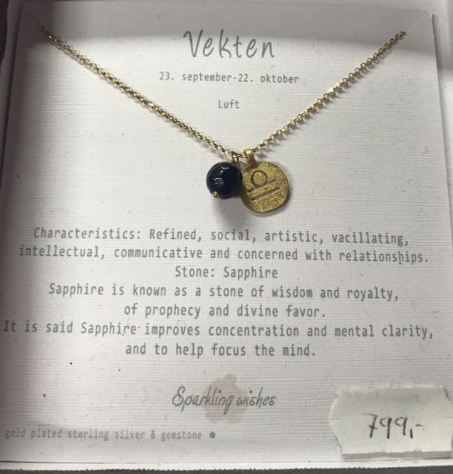 Hovedbilde Sparkling wishes kjede stjernetegn VEKTEN
