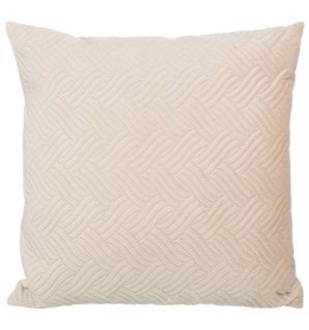 Hovedbilde Putetrekk wave velur varm beige 45x45
