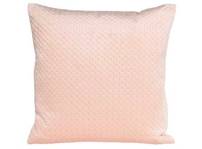 Hovedbilde Putetrekk diamant velur rosa 45x45