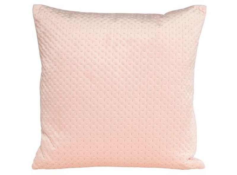 Putetrekk diamant velur rosa 45x45