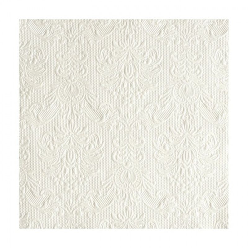 Servietter Lunsj pearl white 